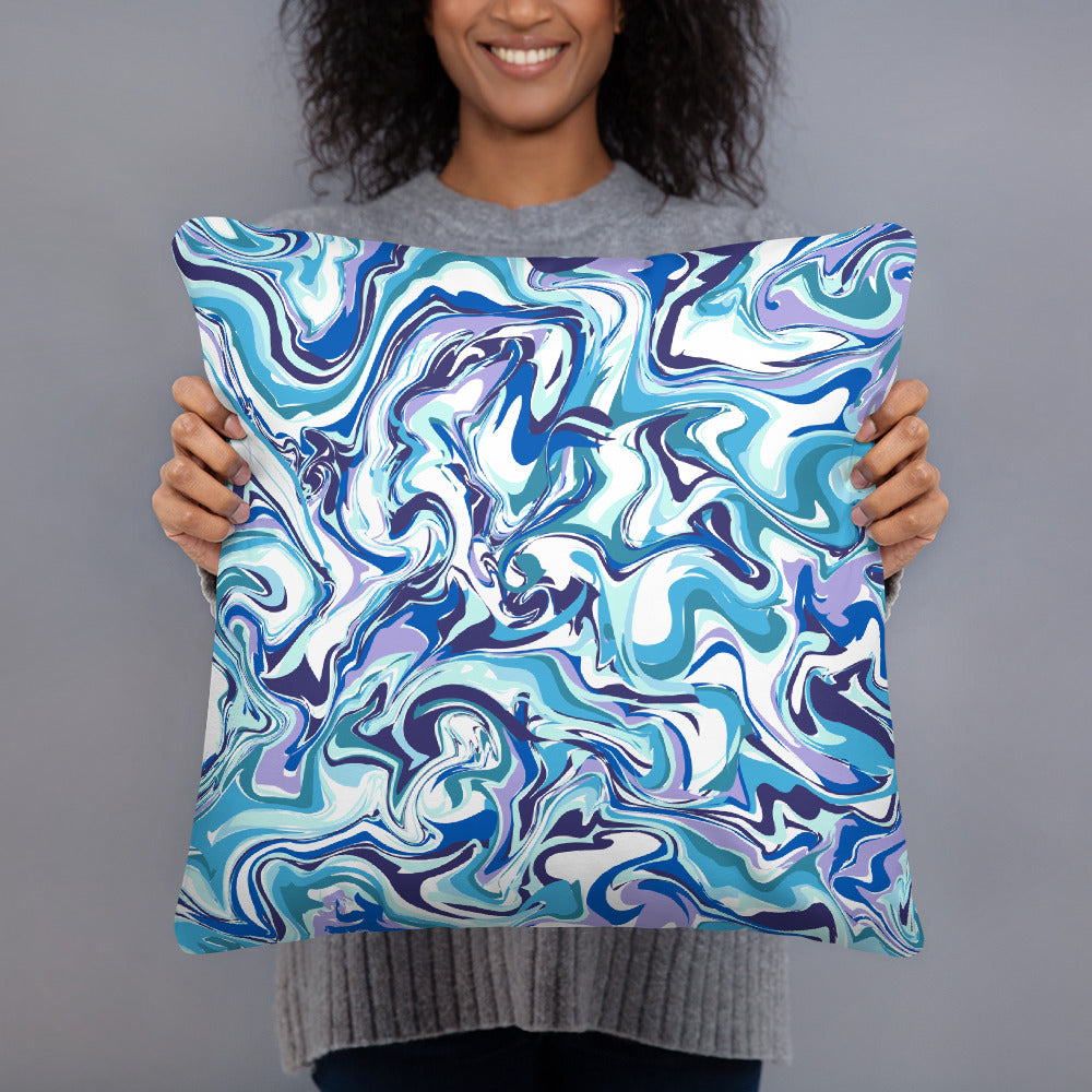 BLUE MARBLE- Basic Pillow