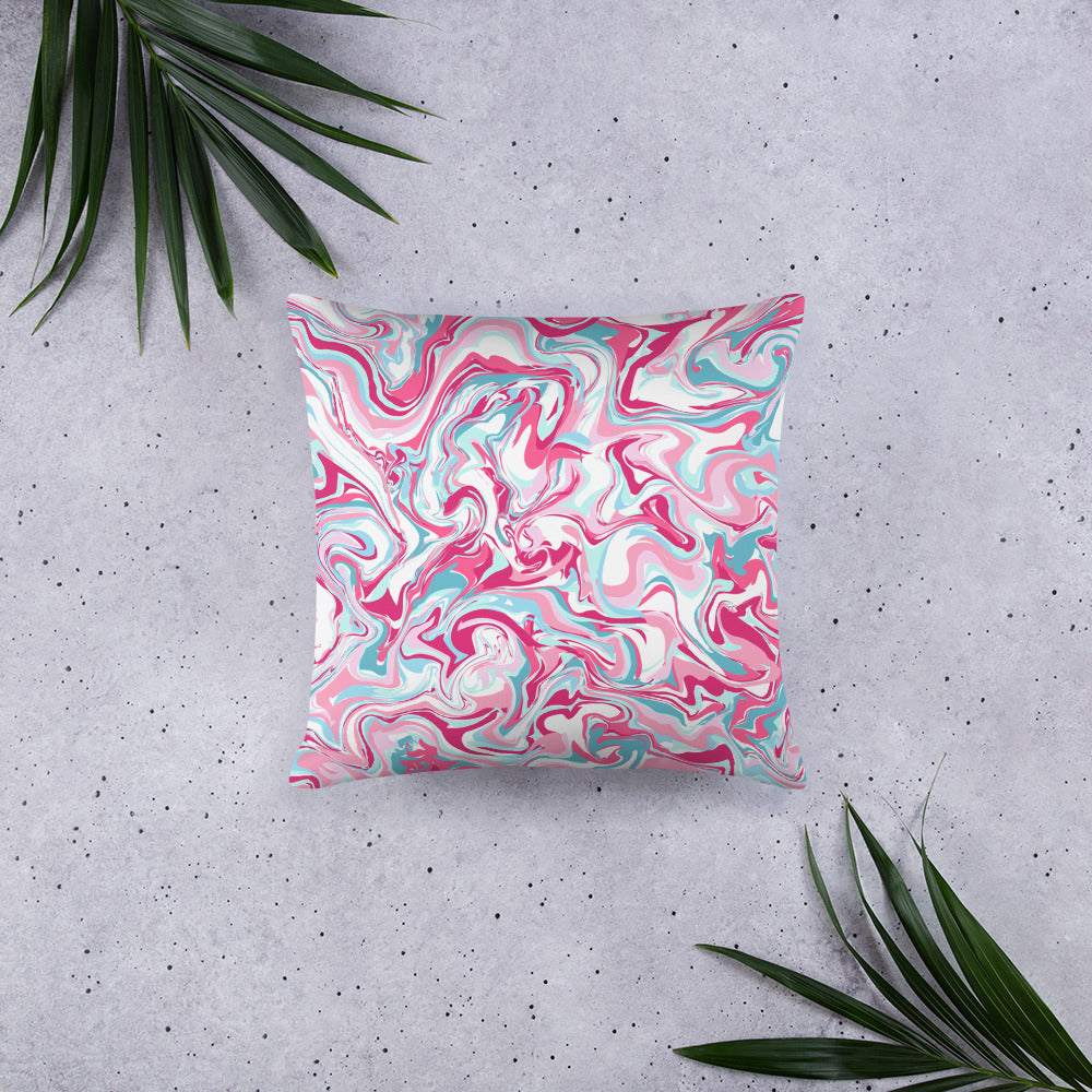 PINK MARBLE- Basic Pillow