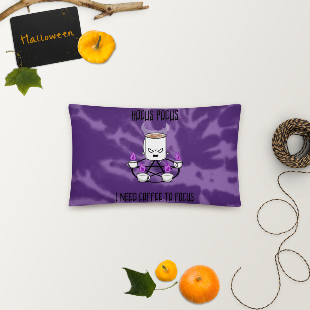 HOCUS POCUS, I NEED COFFEE TO FOCUS- Basic Pillow