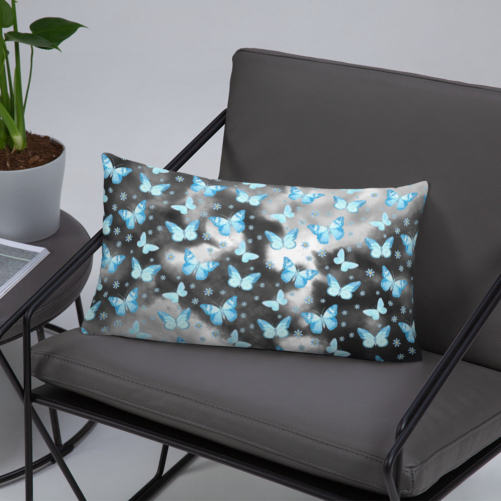 BLUE BUTTERFLIES- Basic Pillow