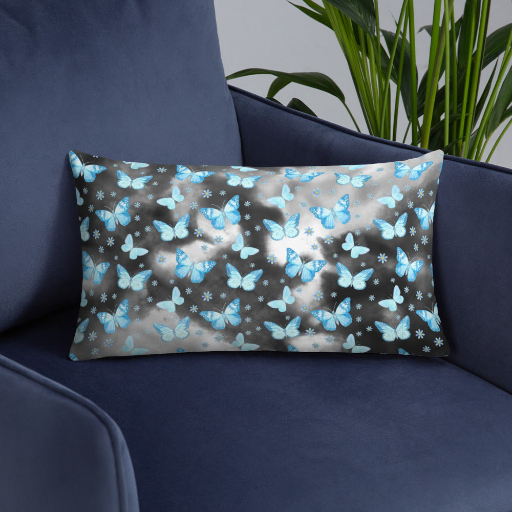 BLUE BUTTERFLIES- Basic Pillow