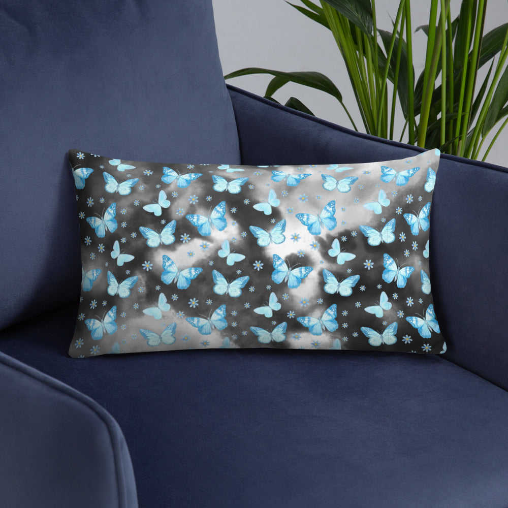 BLUE BUTTERFLIES- Basic Pillow