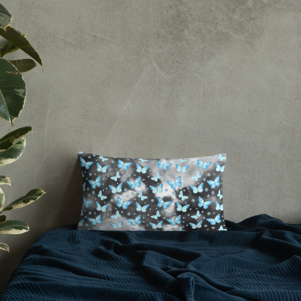 BLUE BUTTERFLIES- Basic Pillow