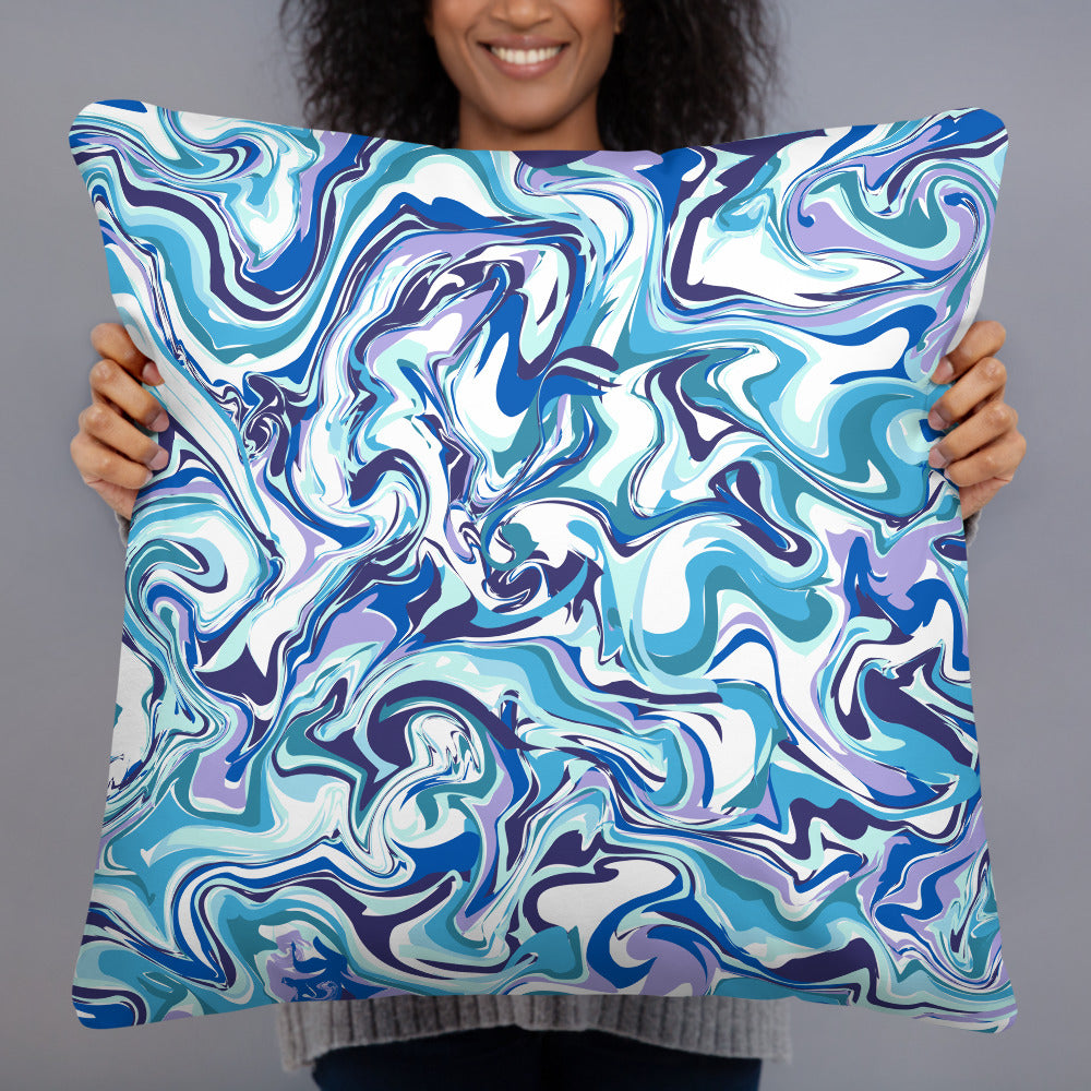 BLUE MARBLE- Basic Pillow