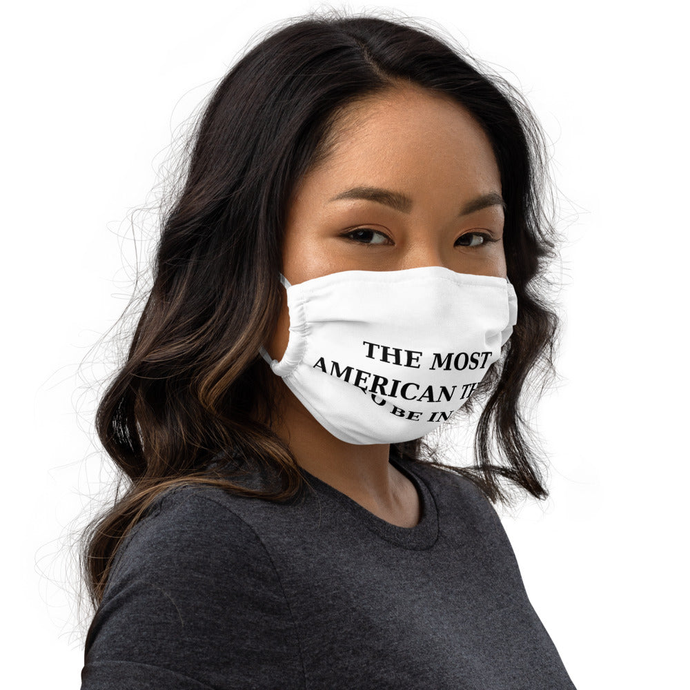 AMERICA IN DEBT- Premium face mask