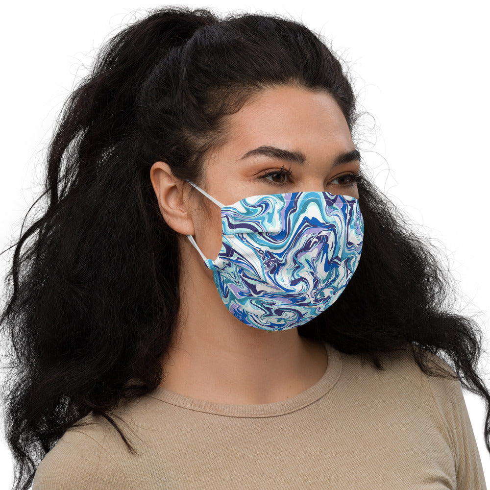 BLUE MARBLE- Premium face mask