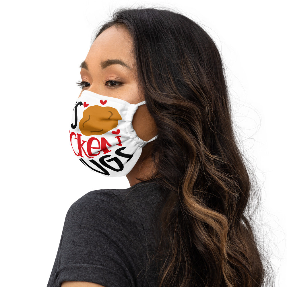 HUGS AND CHICKEN NUGS- Premium face mask