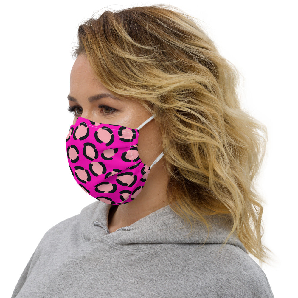 PINK LEOPARD- Premium face mask