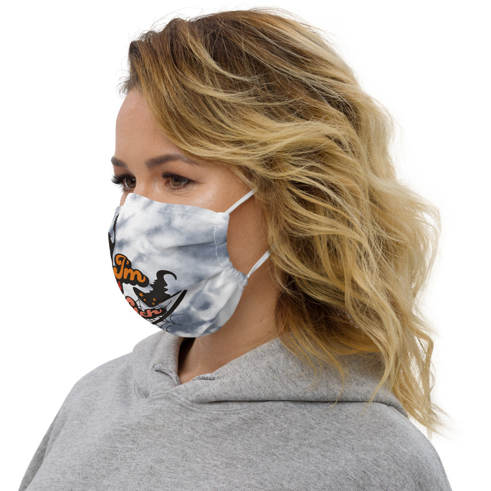 I'M HIS WITCH- Premium face mask