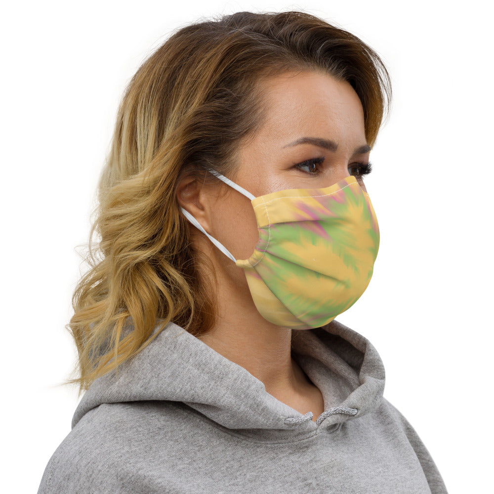 TYE DYE MARIJUANA LEAF- Premium face mask