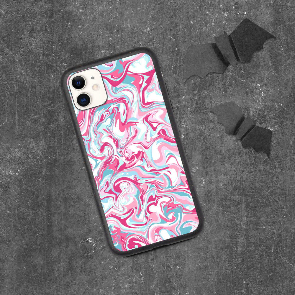 PINK MARBLE- Biodegradable phone case