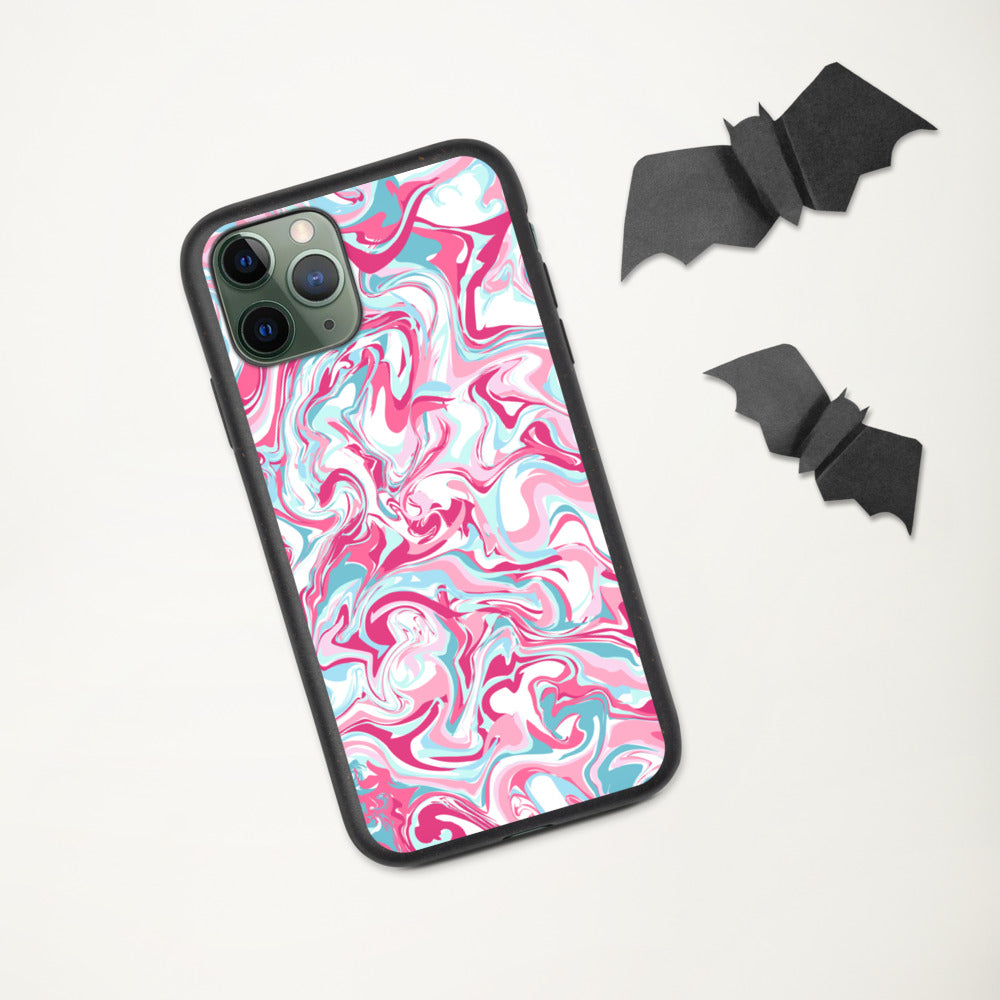 PINK MARBLE- Biodegradable phone case