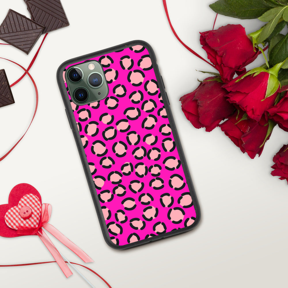 PINK LEOPARD- Biodegradable phone case