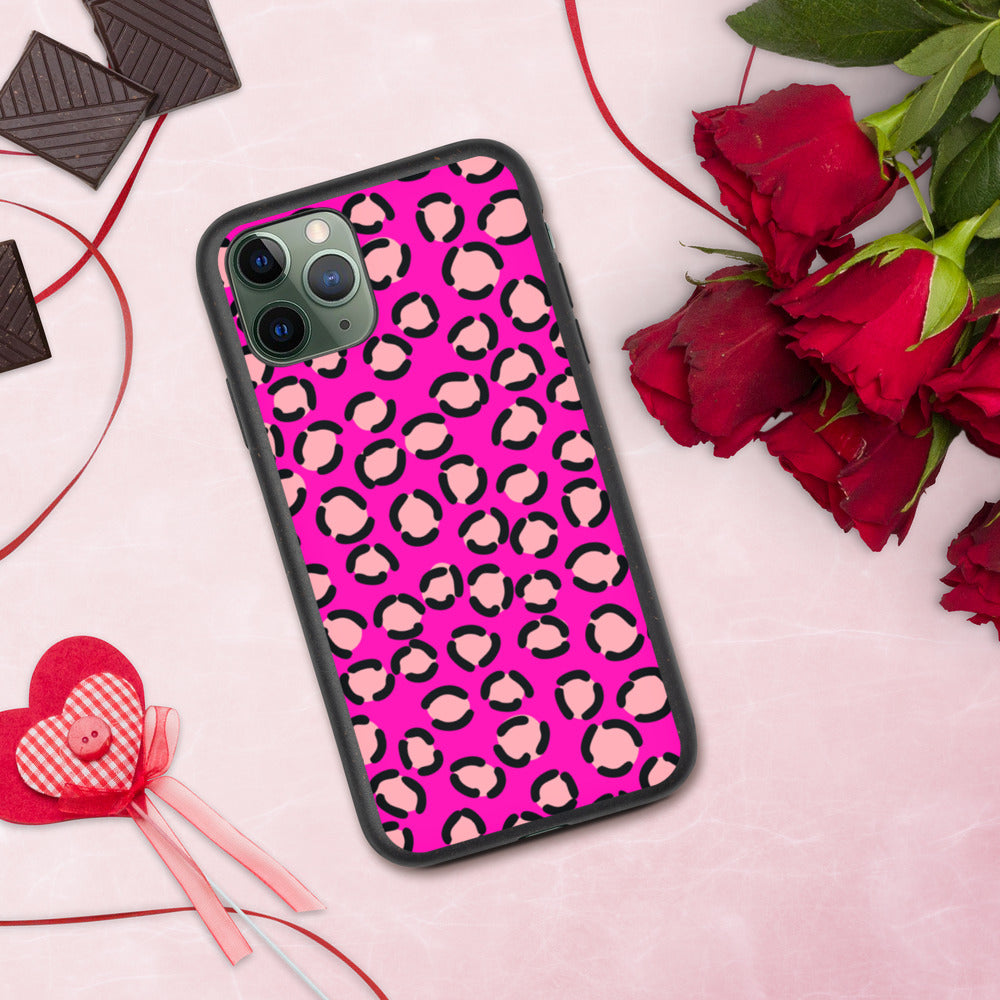 PINK LEOPARD- Biodegradable phone case