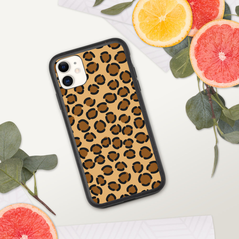 TAN LEOPARD- Biodegradable phone case