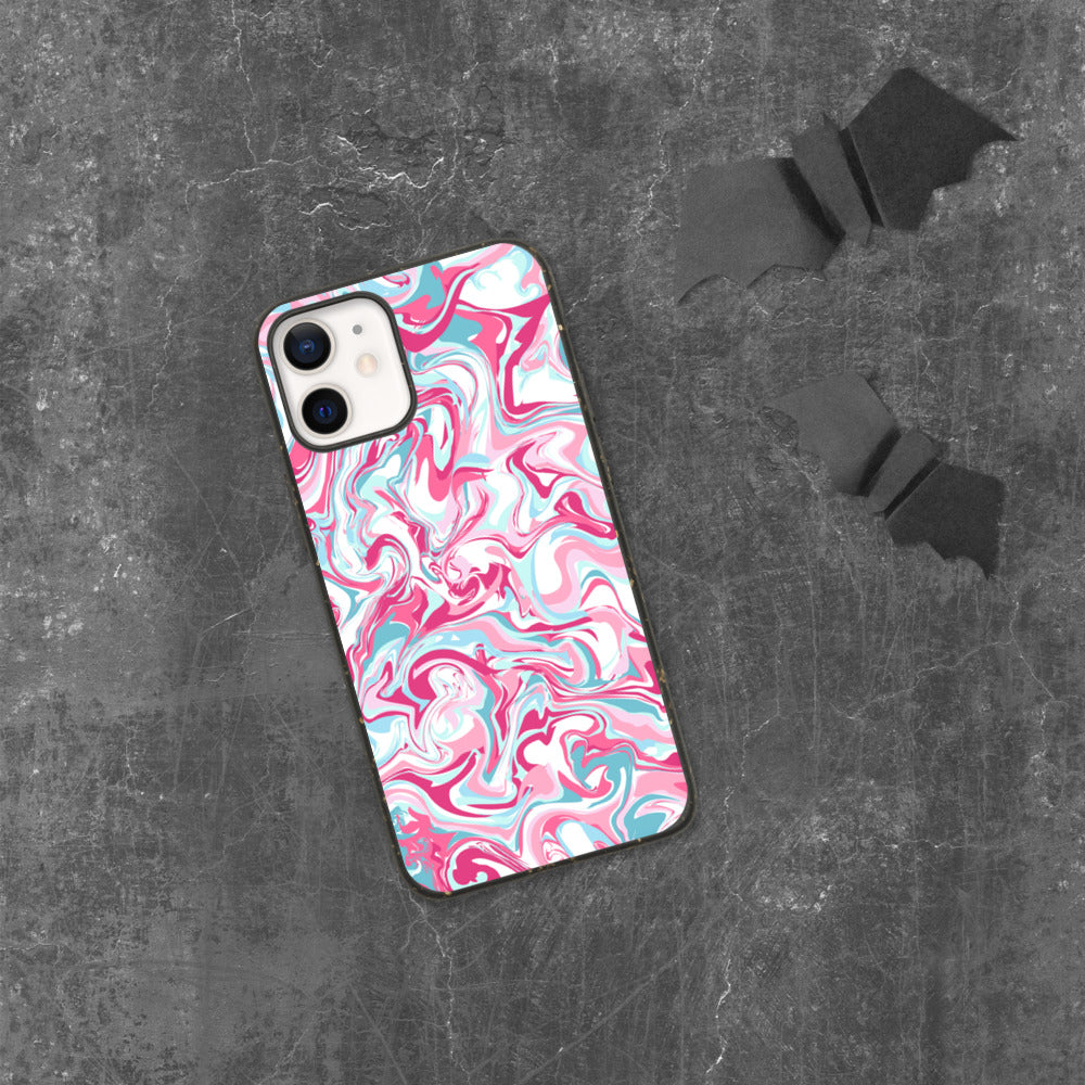 PINK MARBLE- Biodegradable phone case