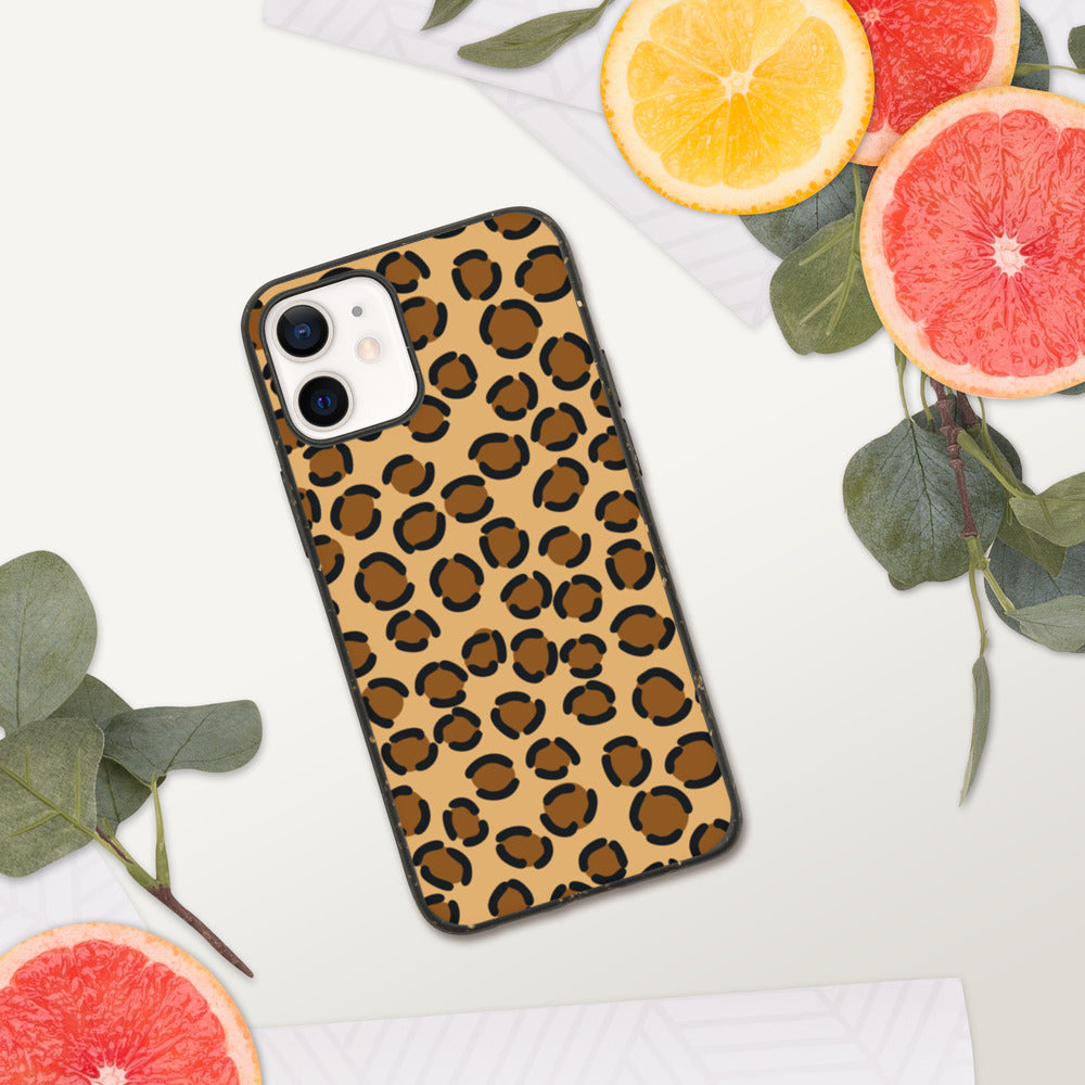 TAN LEOPARD- Biodegradable phone case