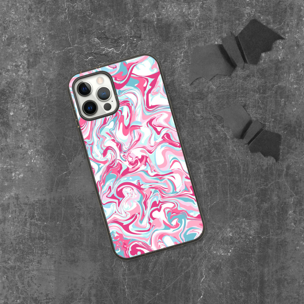 PINK MARBLE- Biodegradable phone case