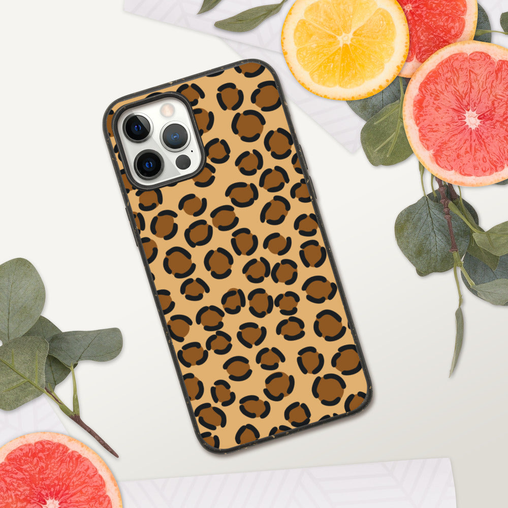 TAN LEOPARD- Biodegradable phone case
