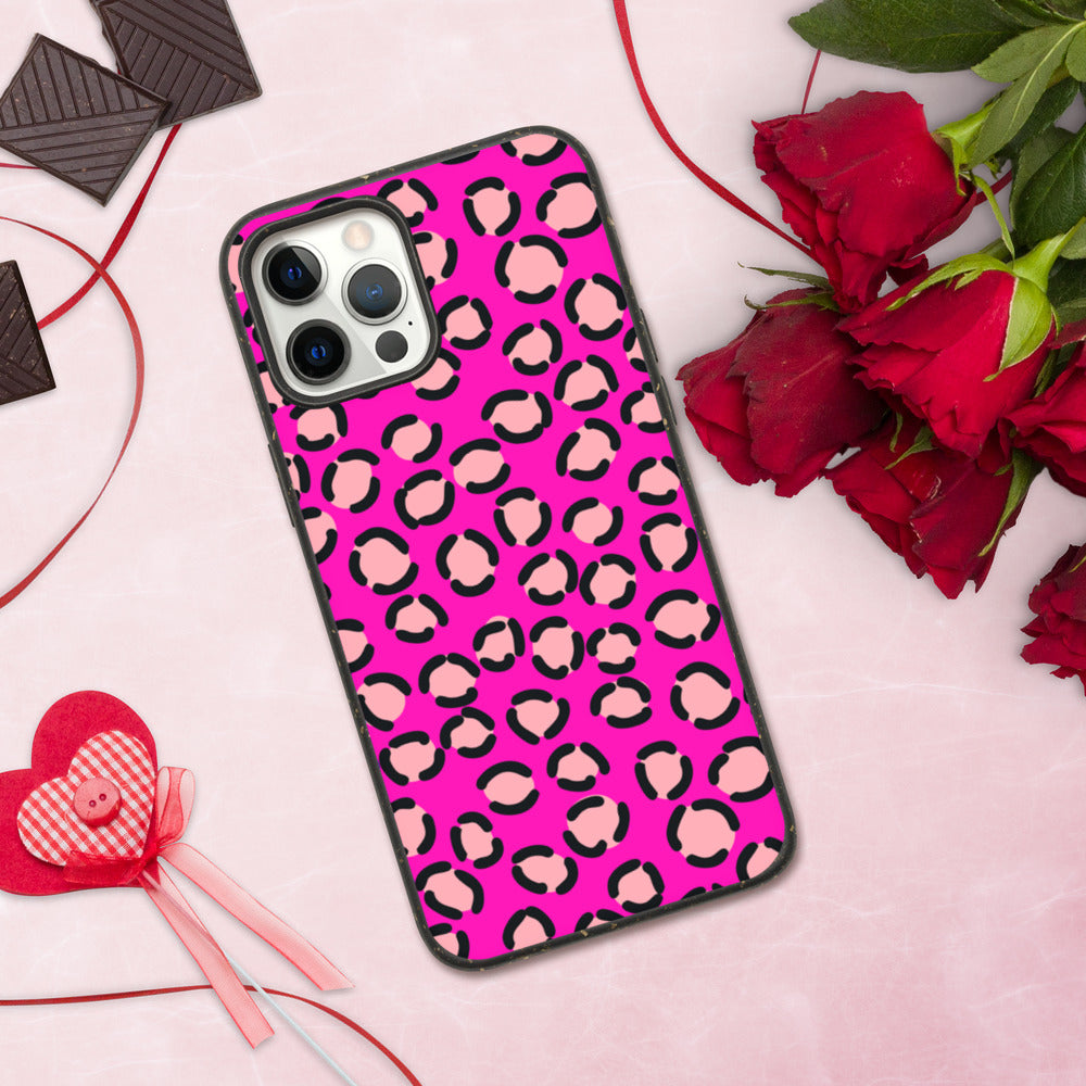 PINK LEOPARD- Biodegradable phone case