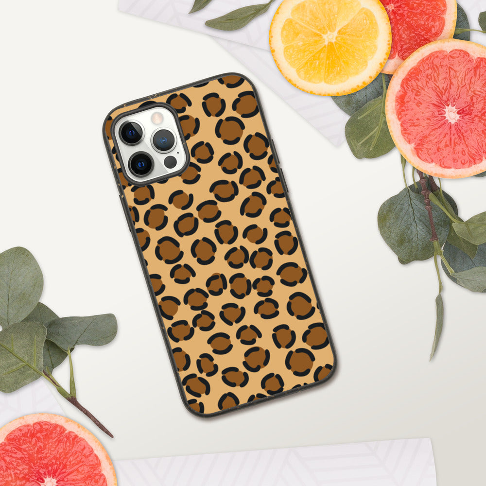 TAN LEOPARD- Biodegradable phone case