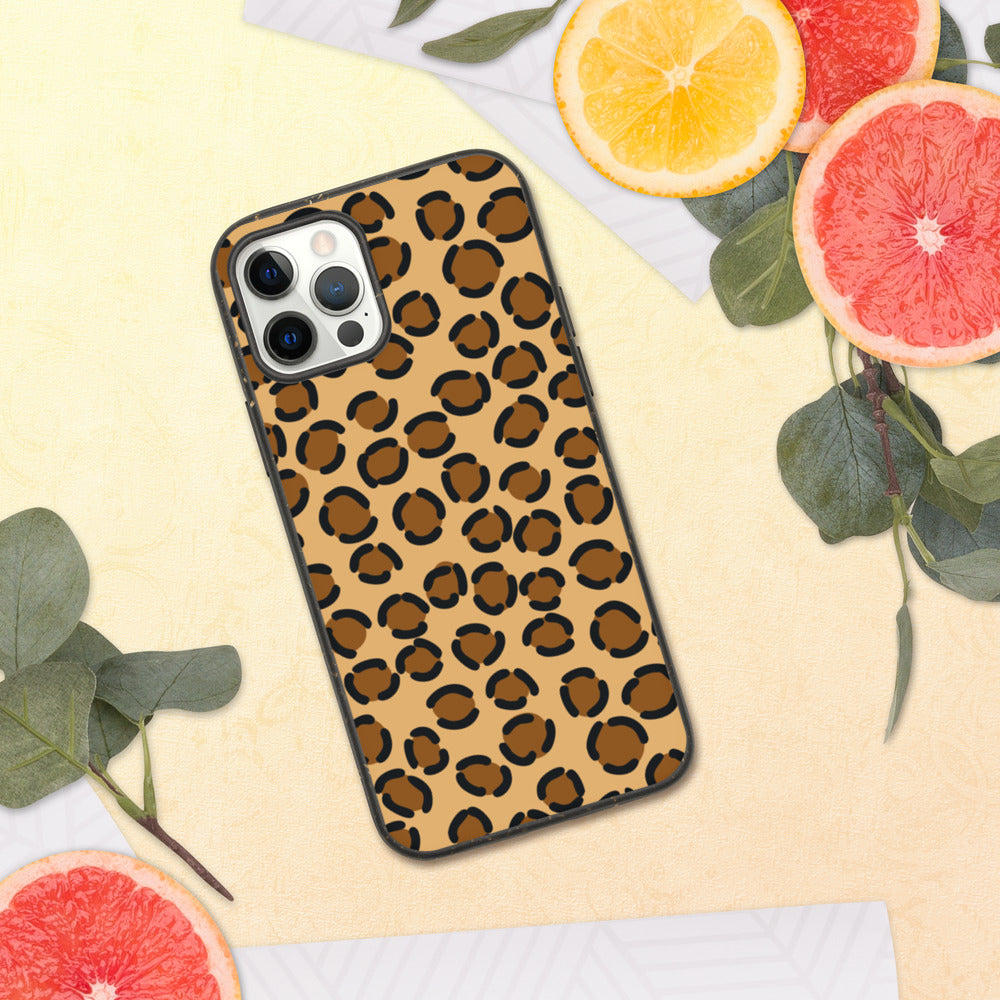 TAN LEOPARD- Biodegradable phone case