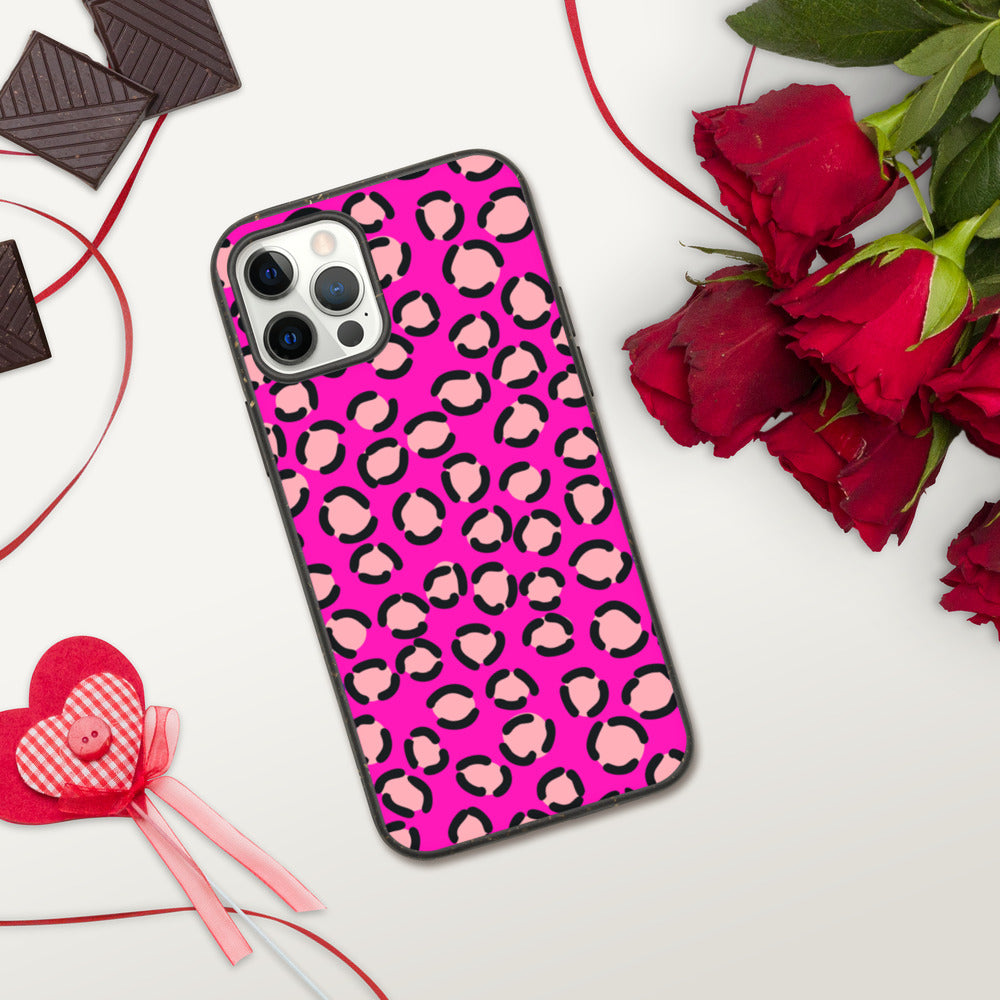PINK LEOPARD- Biodegradable phone case