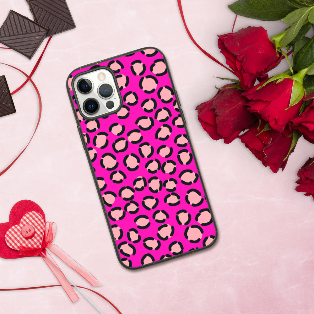 PINK LEOPARD- Biodegradable phone case