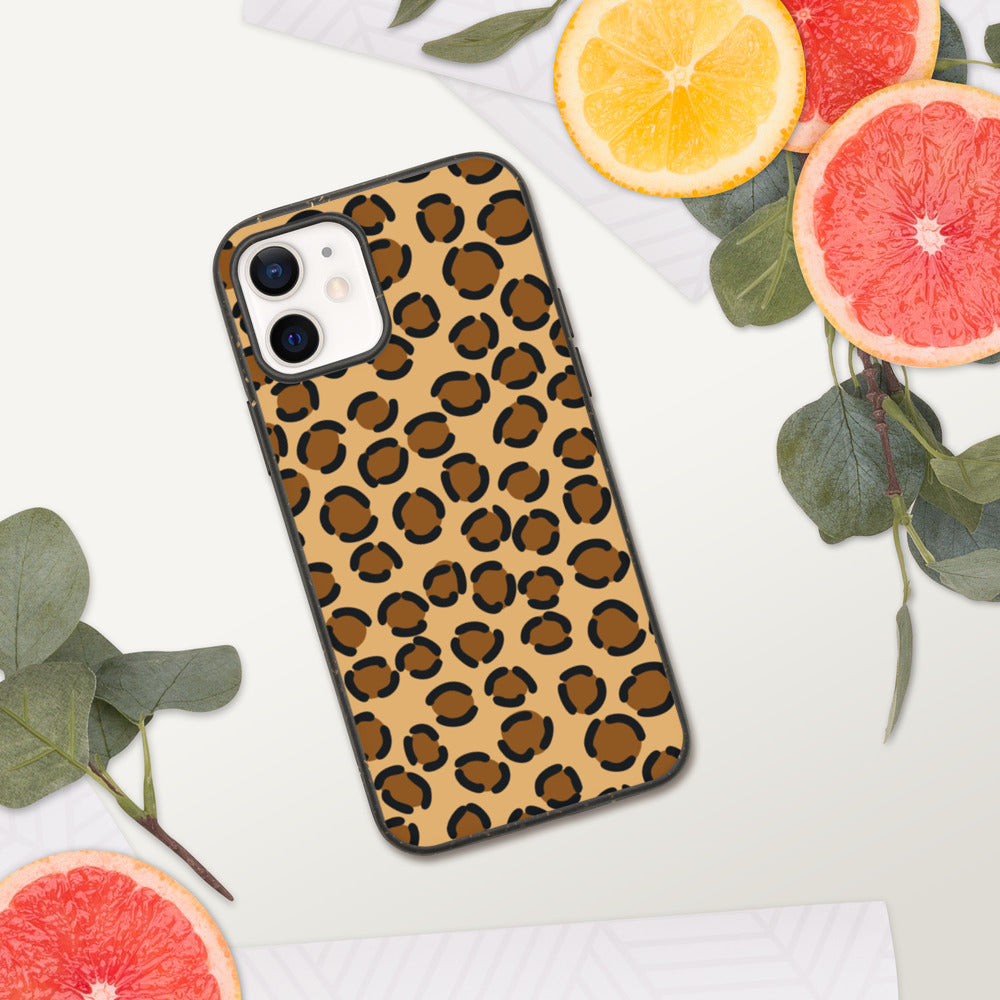 TAN LEOPARD- Biodegradable phone case