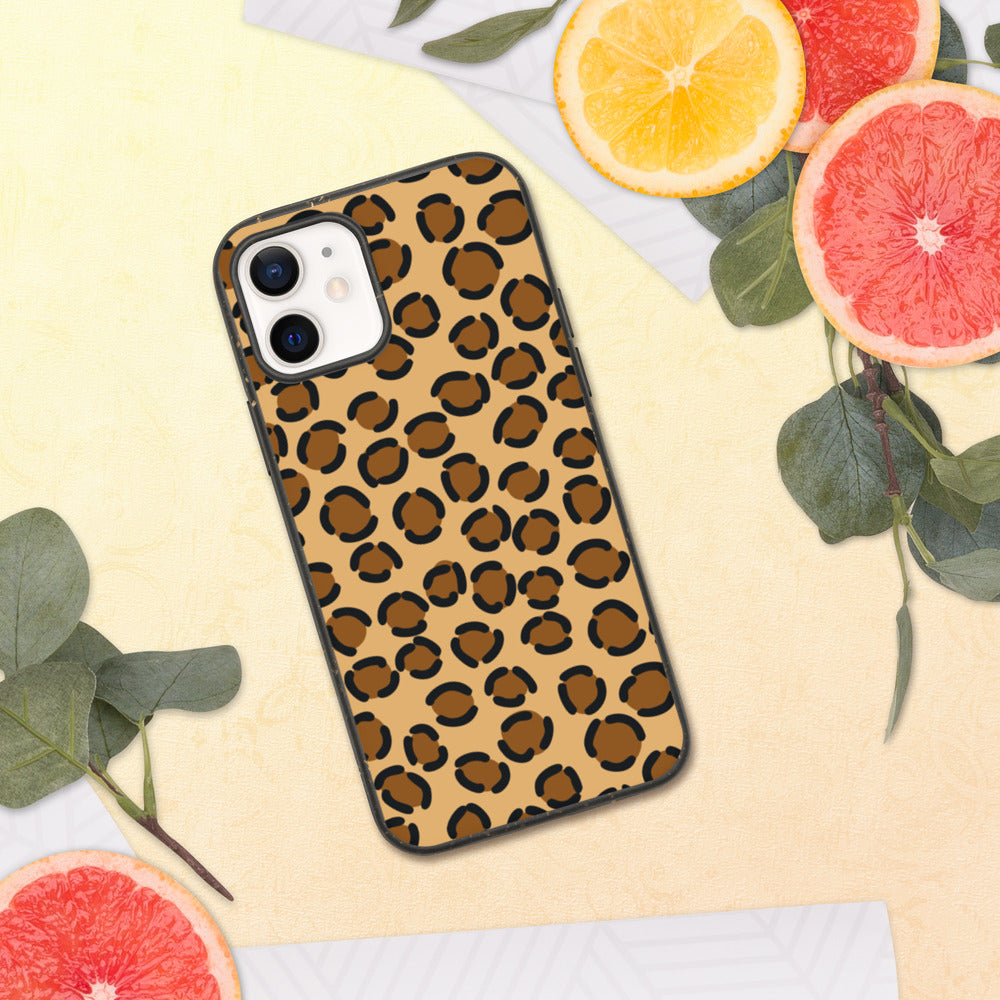TAN LEOPARD- Biodegradable phone case