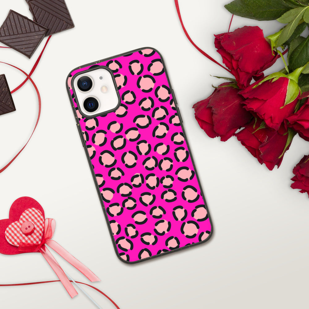PINK LEOPARD- Biodegradable phone case