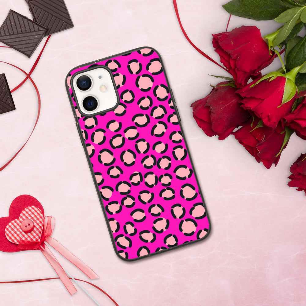 PINK LEOPARD- Biodegradable phone case
