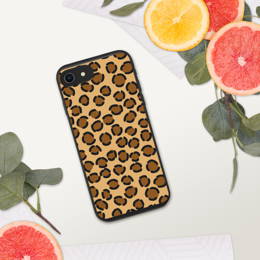 TAN LEOPARD- Biodegradable phone case