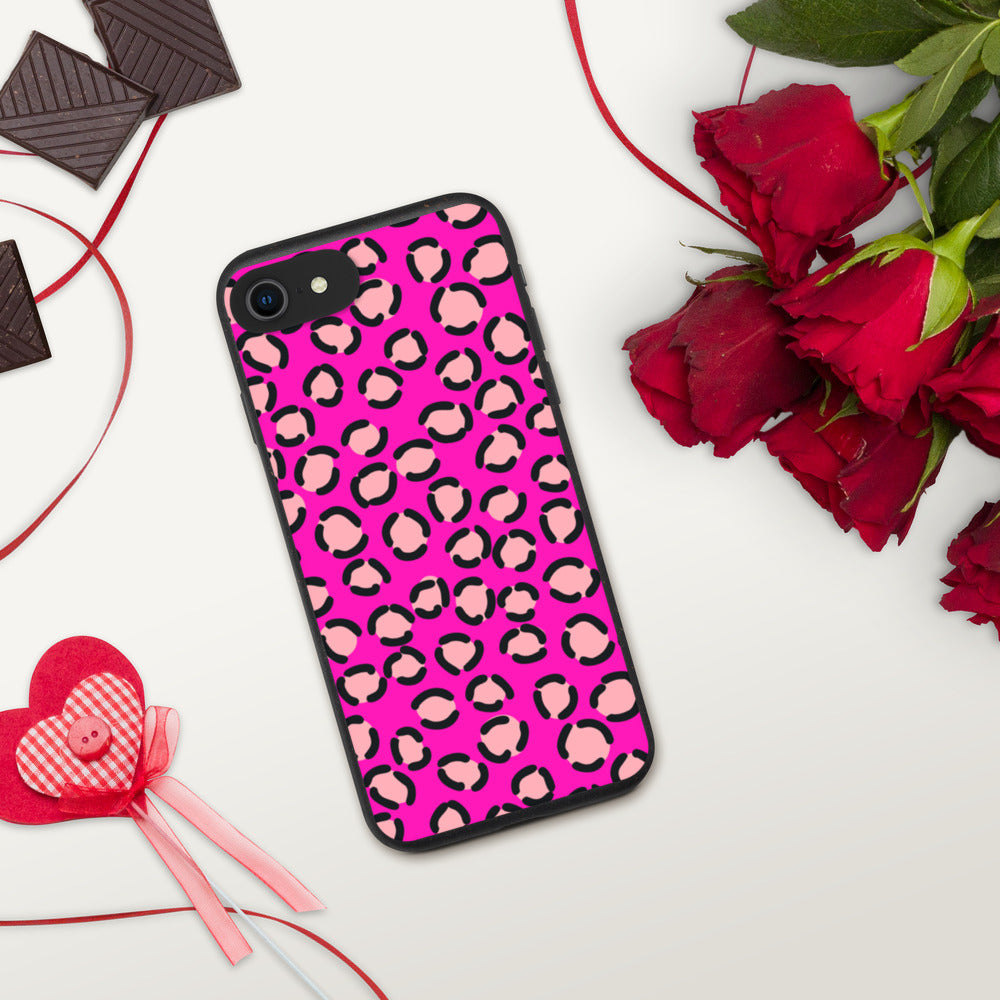 PINK LEOPARD- Biodegradable phone case