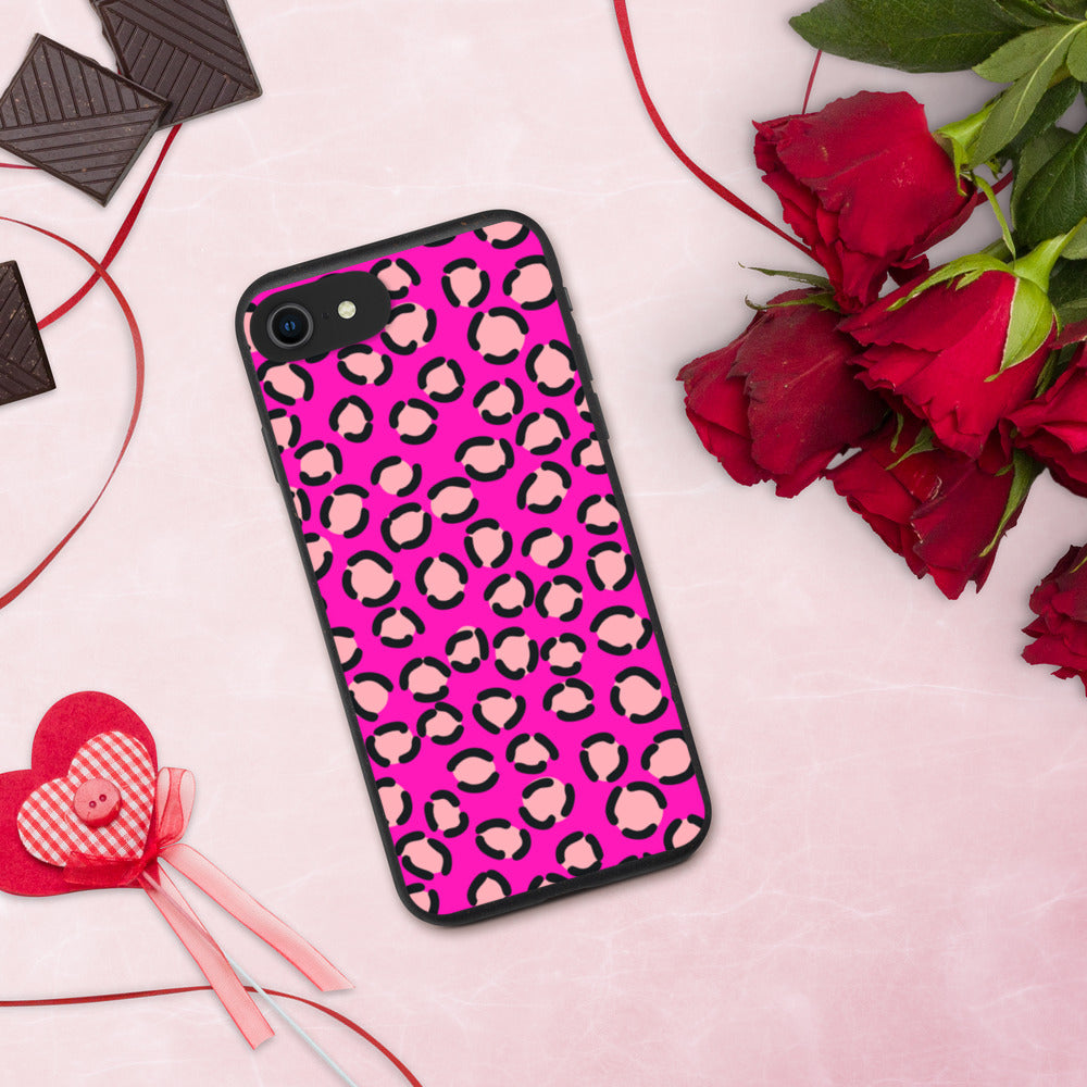 PINK LEOPARD- Biodegradable phone case