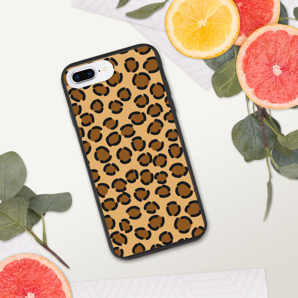 TAN LEOPARD- Biodegradable phone case