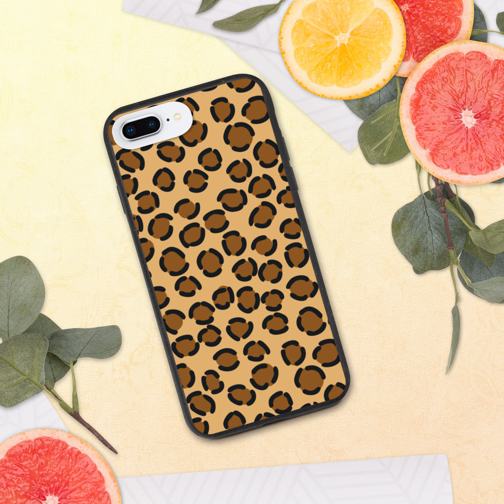TAN LEOPARD- Biodegradable phone case