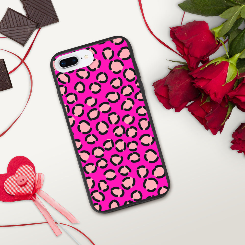 PINK LEOPARD- Biodegradable phone case