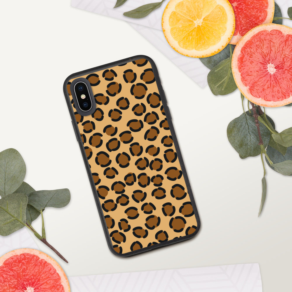 TAN LEOPARD- Biodegradable phone case