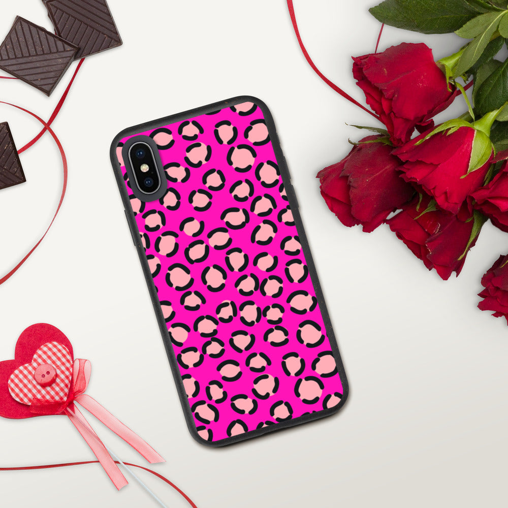 PINK LEOPARD- Biodegradable phone case