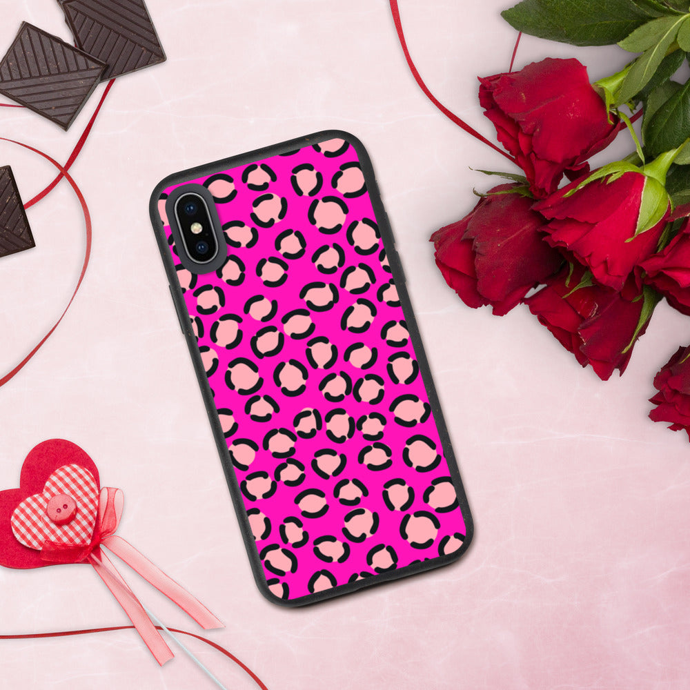 PINK LEOPARD- Biodegradable phone case