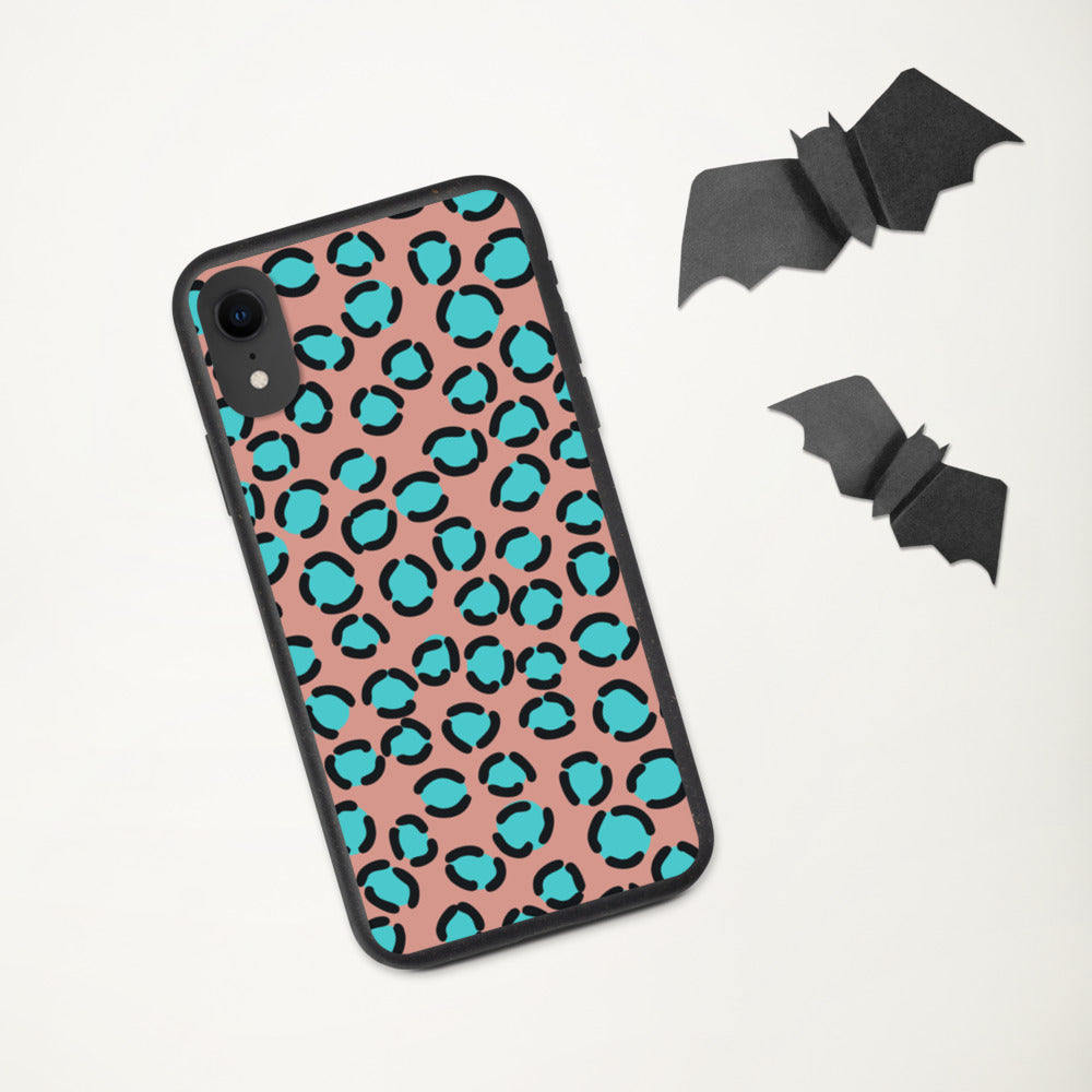 BLUE SPOT LEOPARD- Biodegradable phone case
