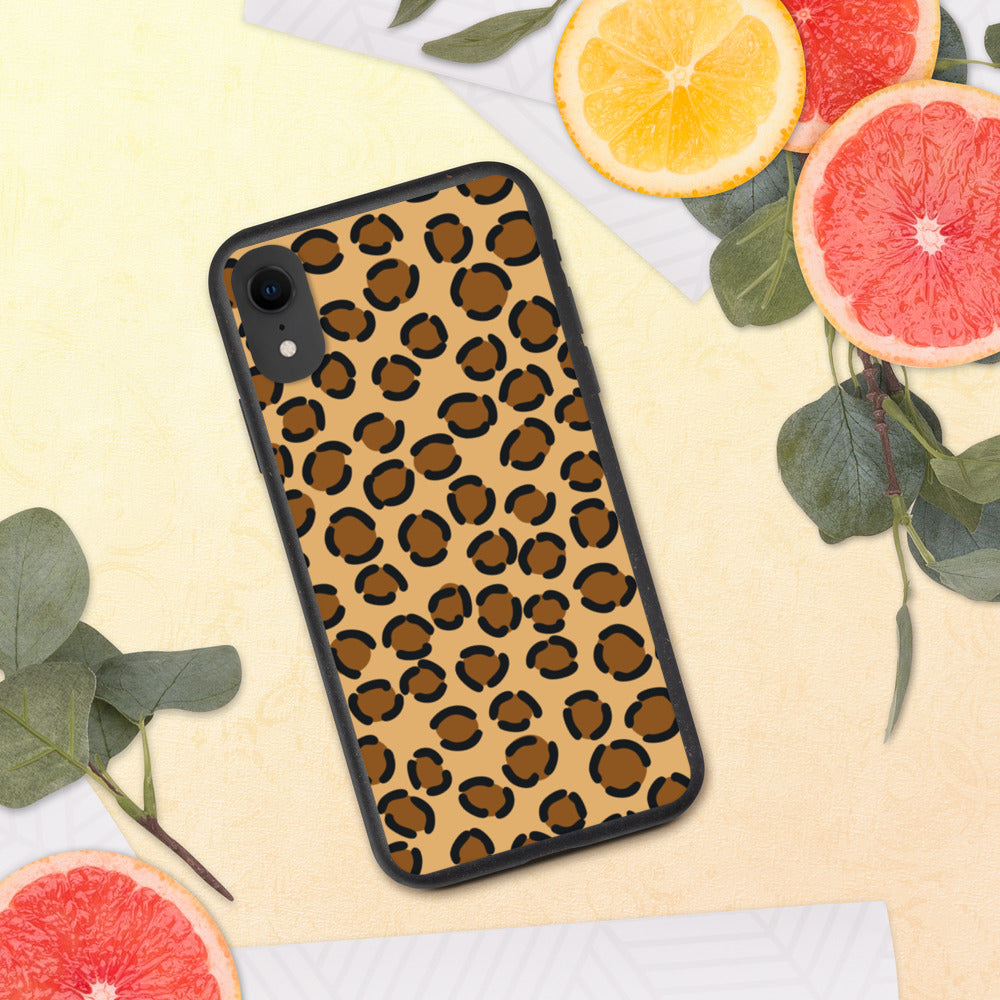 TAN LEOPARD- Biodegradable phone case