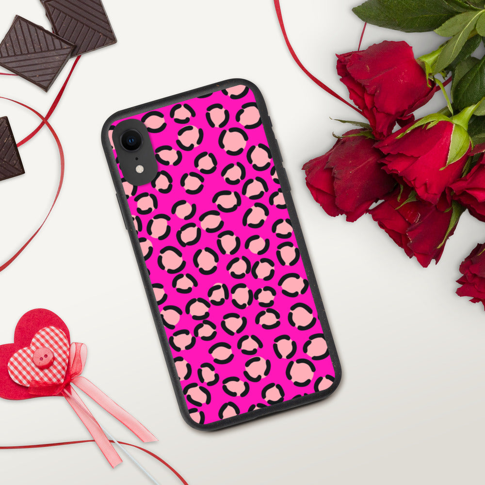 PINK LEOPARD- Biodegradable phone case