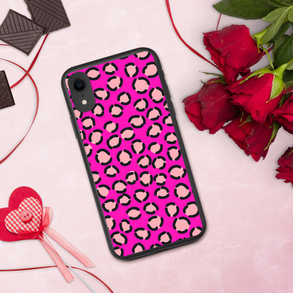 PINK LEOPARD- Biodegradable phone case