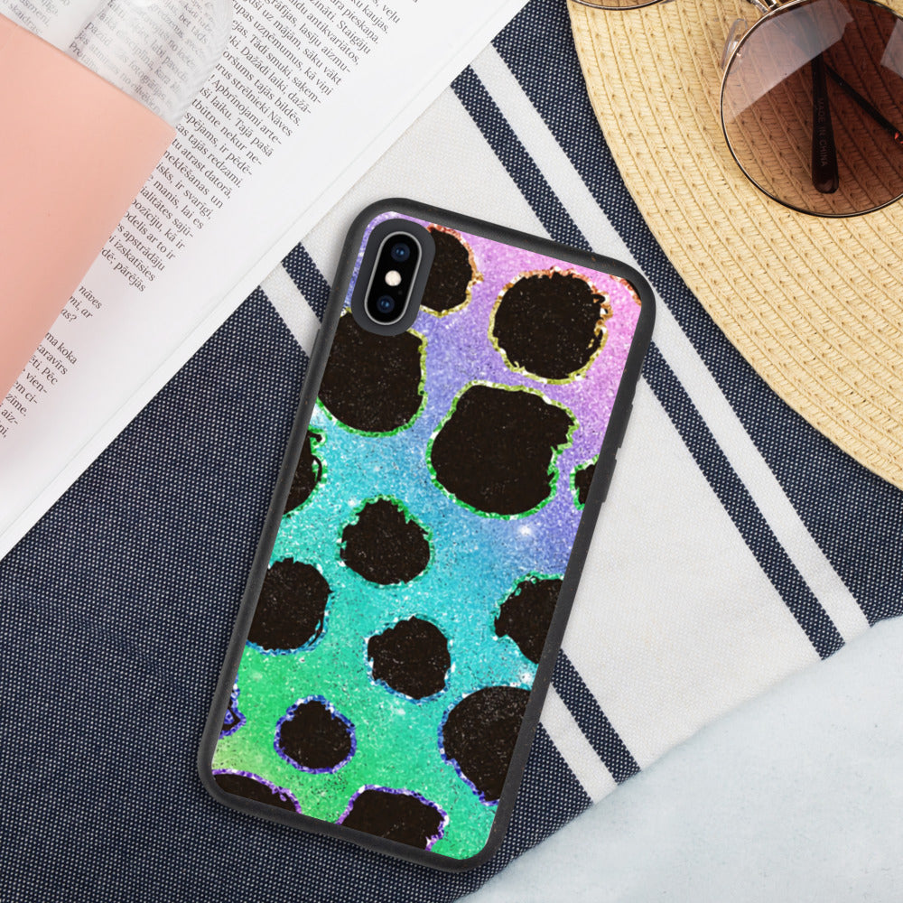 RAINBOW LOEPARD- Biodegradable phone case