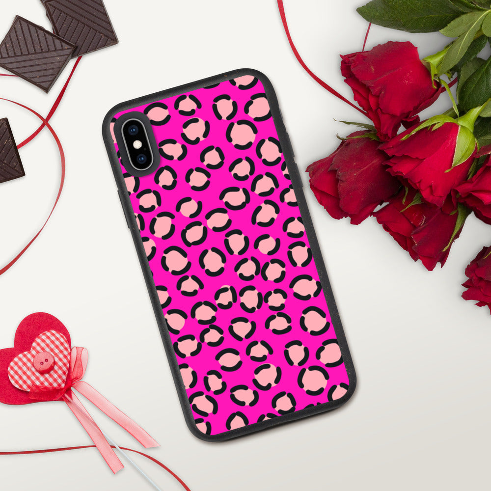 PINK LEOPARD- Biodegradable phone case