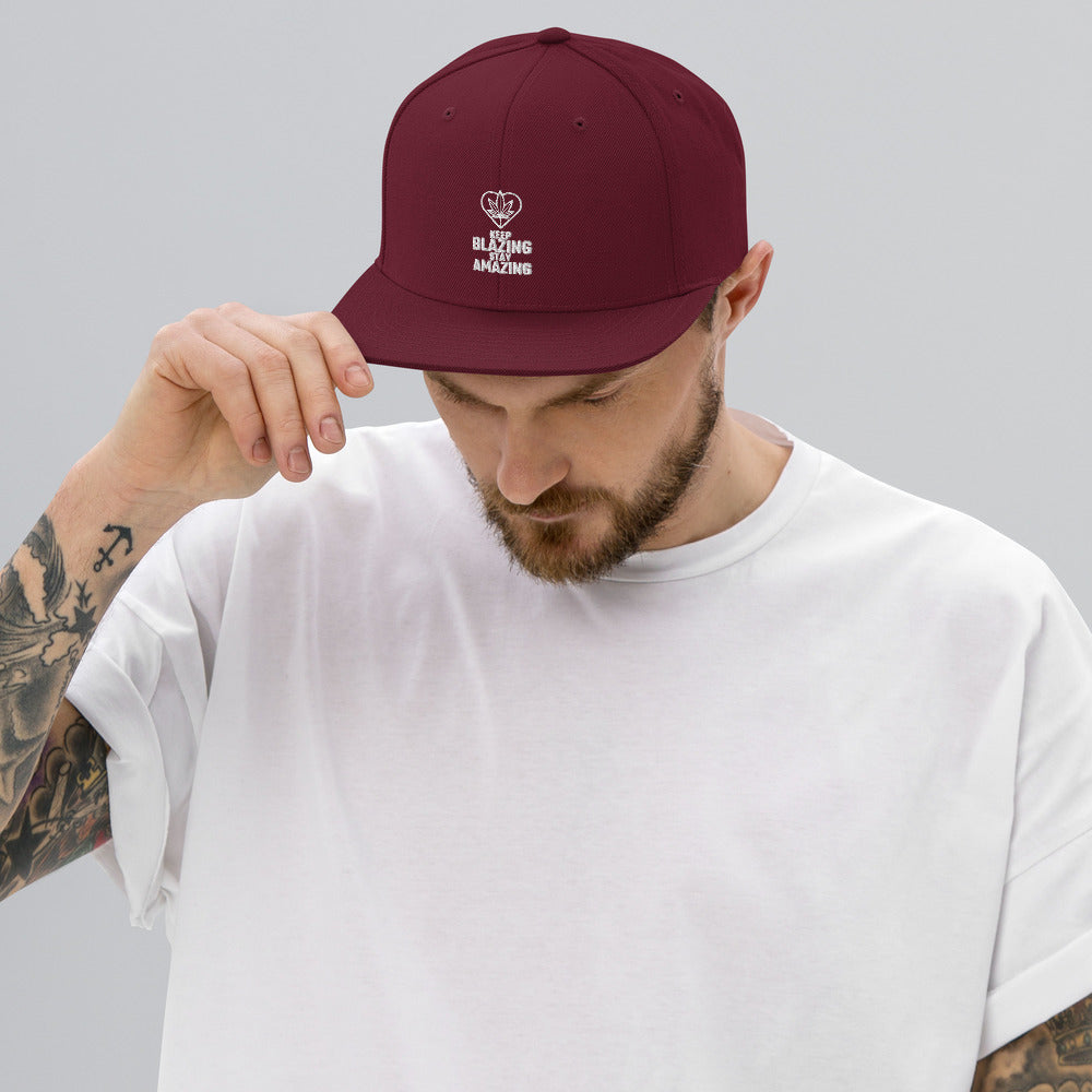 KEEP BLAZING STAY AMAZING- Snapback Hat