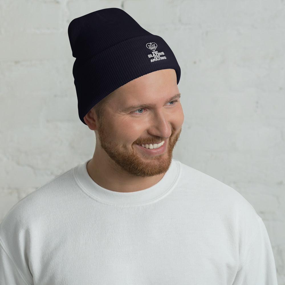 KEEP BLAZING STAY AMAZING- Cuffed Beanie