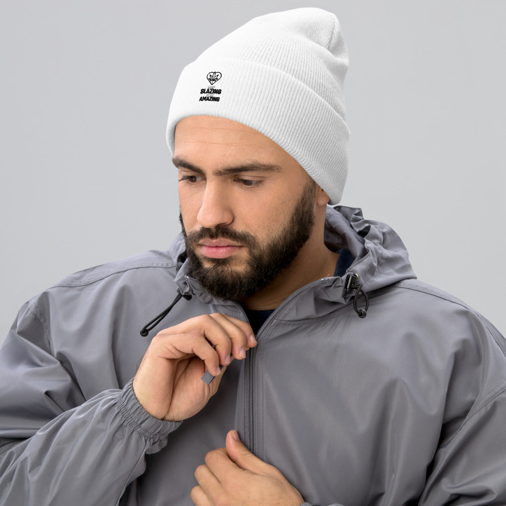 KEEP BLAZING STAY AMAZING- Cuffed Beanie
